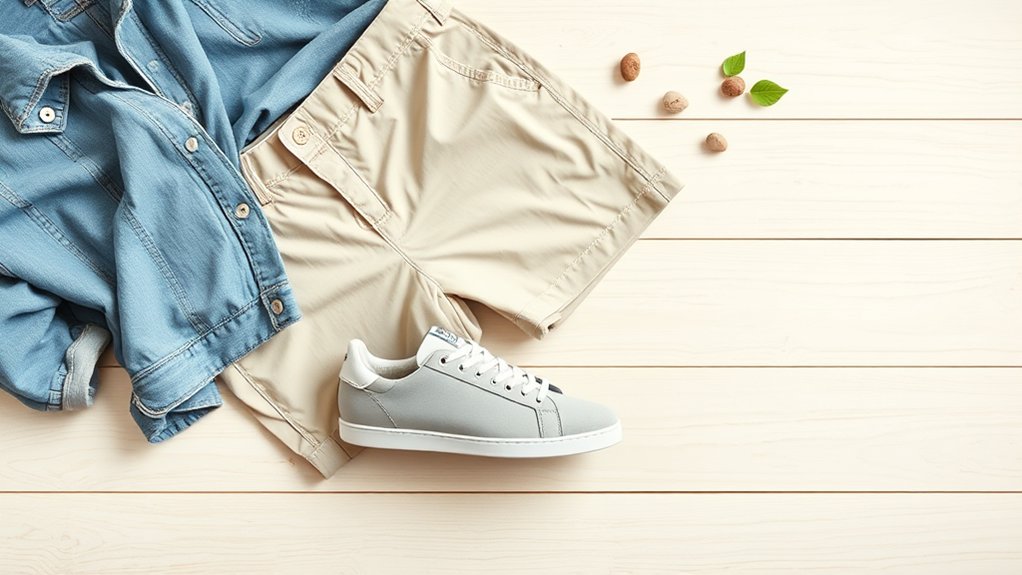 buty do noszenia z szortami