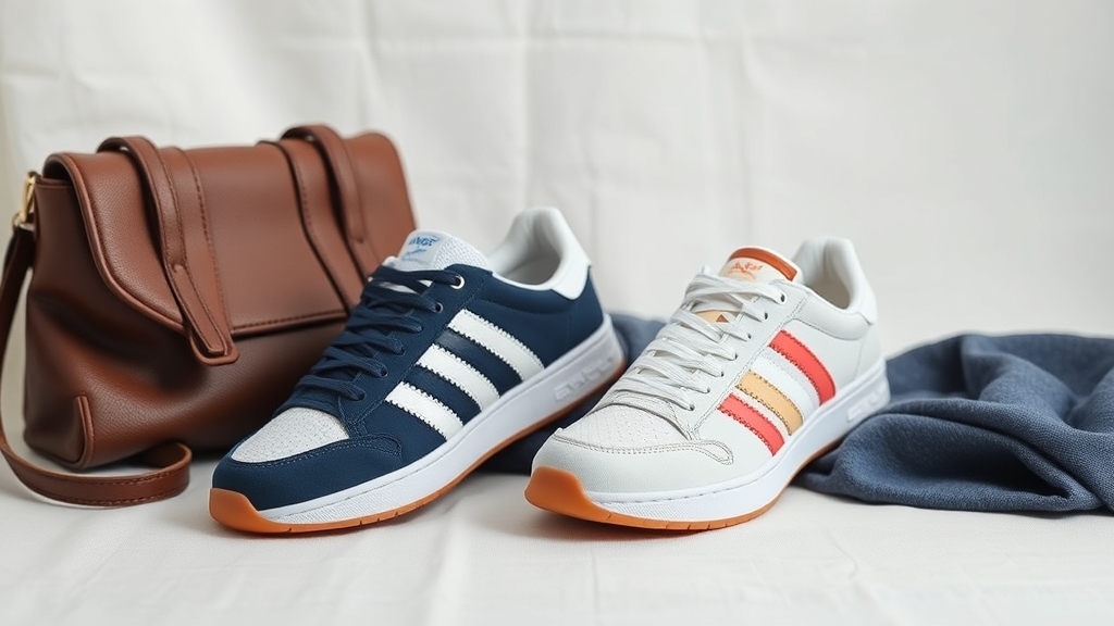 sneakers dopełniają stylowy żakiet