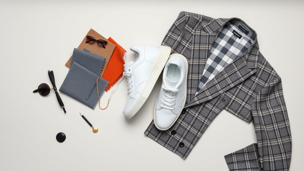 sneakers podnoszą w kratkę garnitury