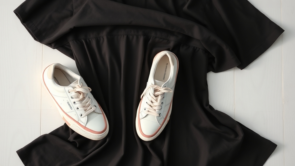 sneakersy podkreślają casualowe sukienki