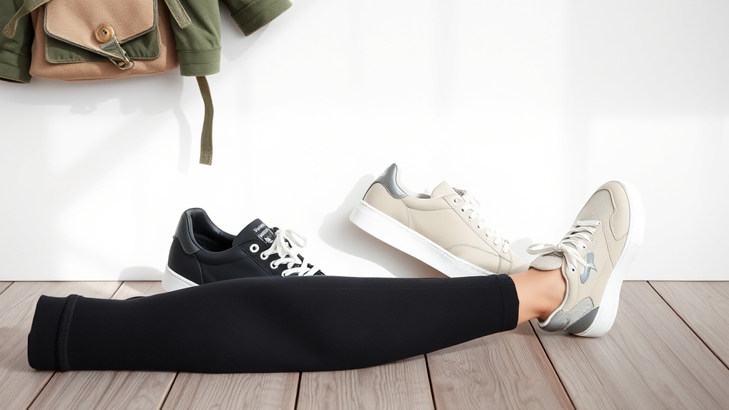 sneakersy poprawiają stylizacje z legginsami