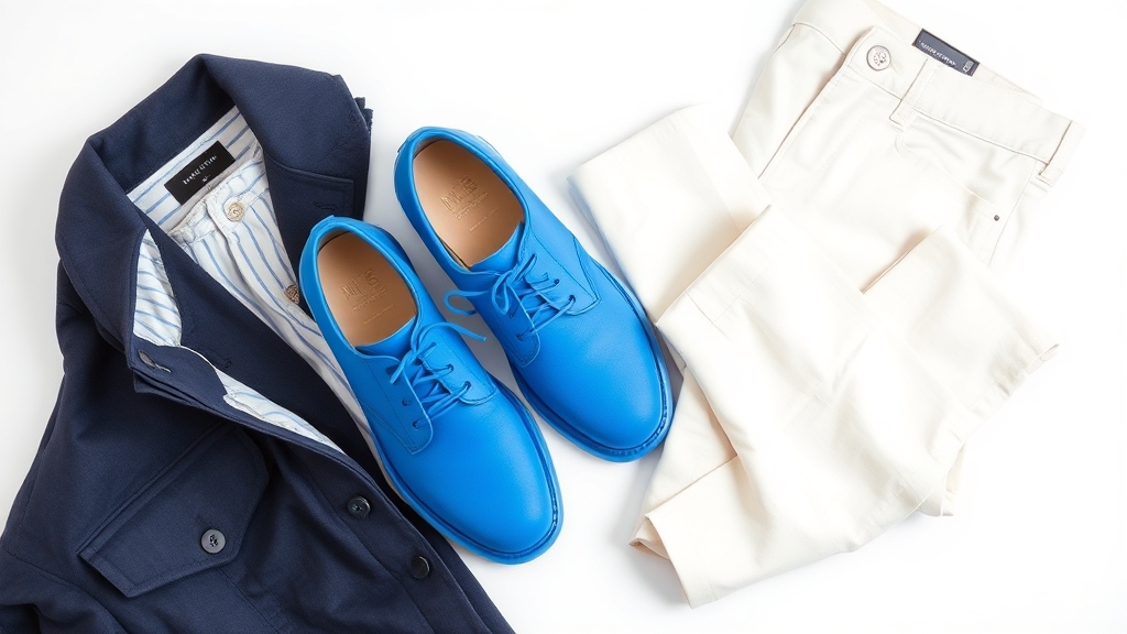 stylizacja jasnoniebieskich butów