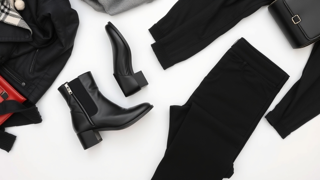 stylowe buty z czarnymi spodniami