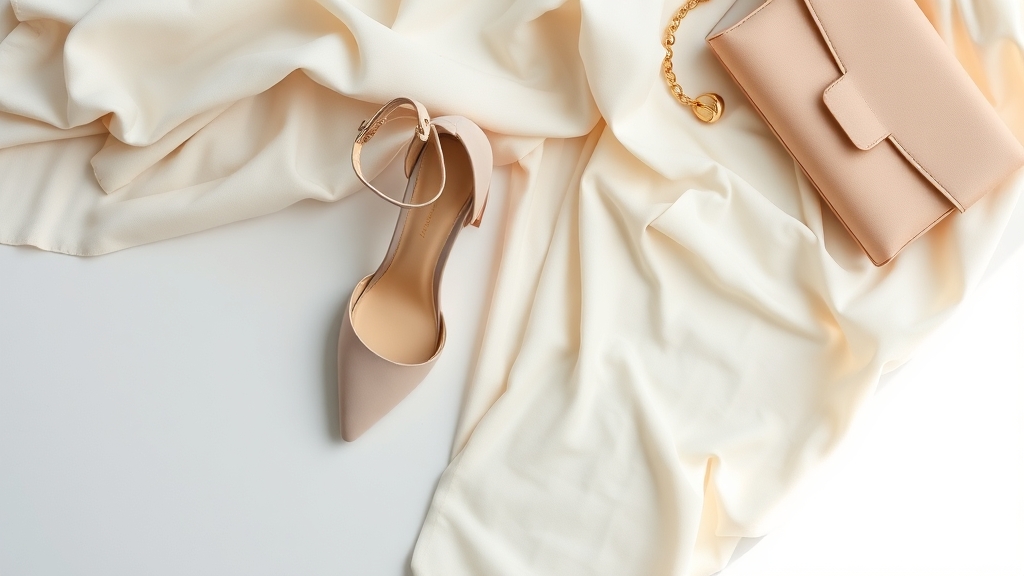 stylowa kremowa sukienka na obcasach