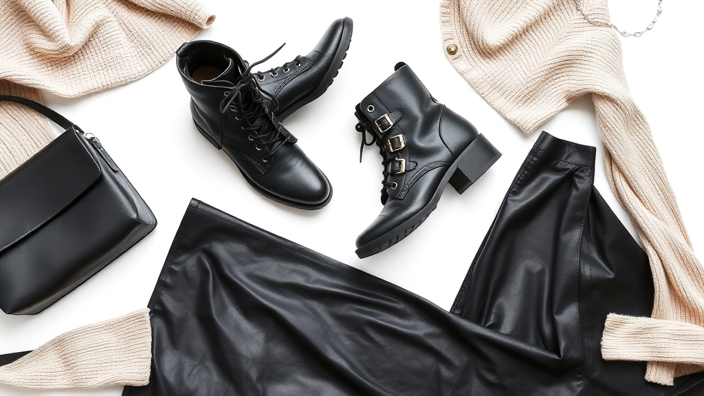 stylowa, wyrazista skórzana spódnica