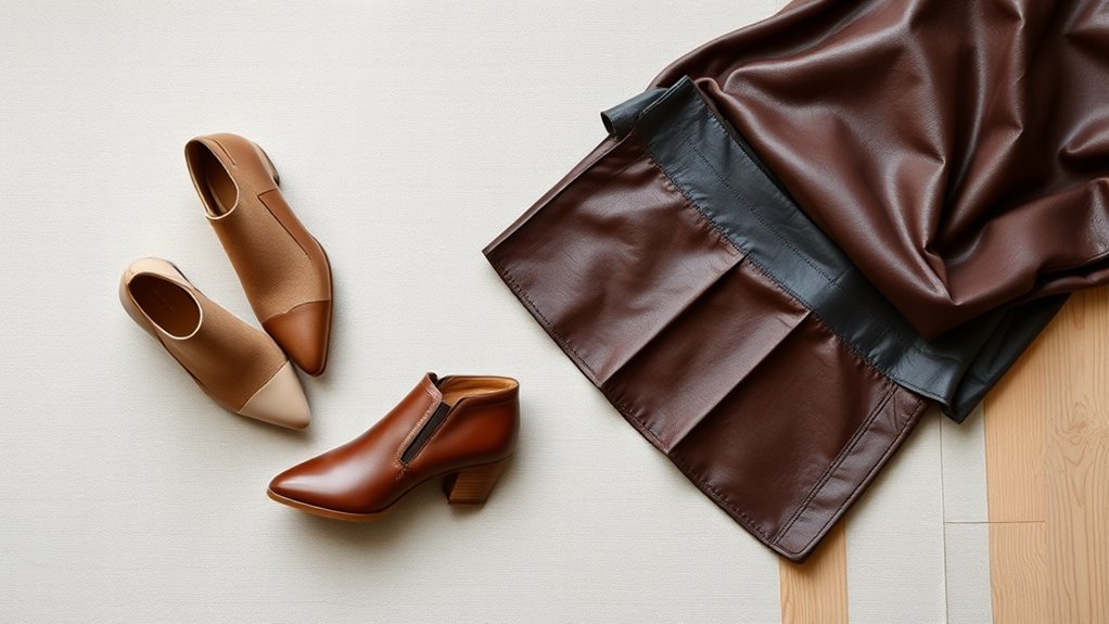 stylowe obuwie do skórzanych spódnic