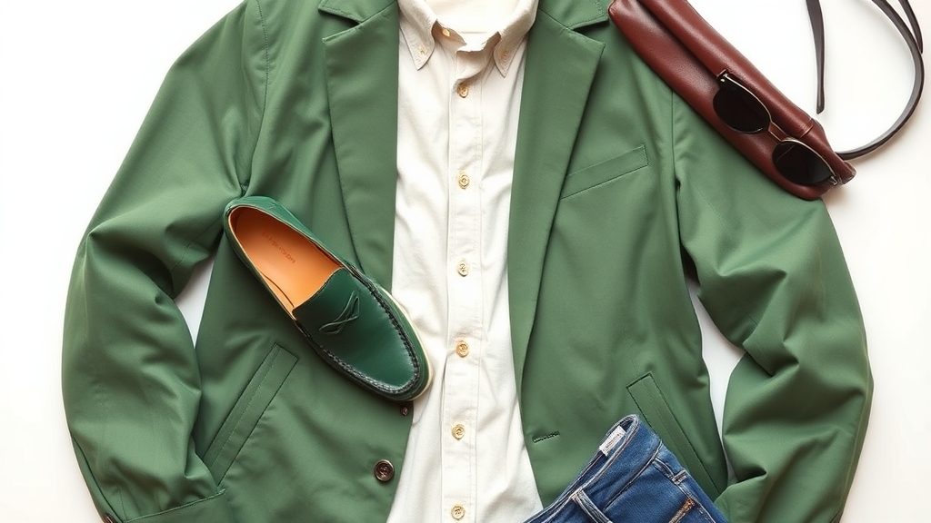 stylowa zielona kurtka kombinacja