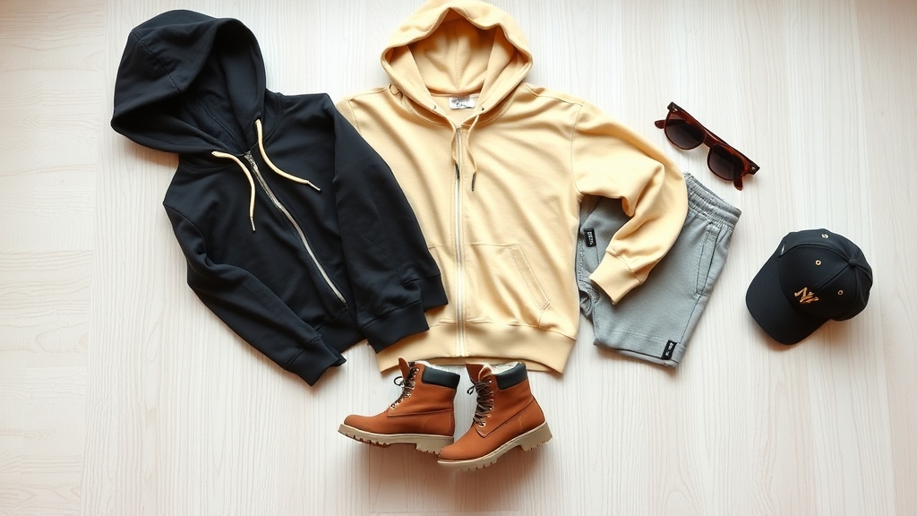 stylowa bluza z kapturem w zestawie