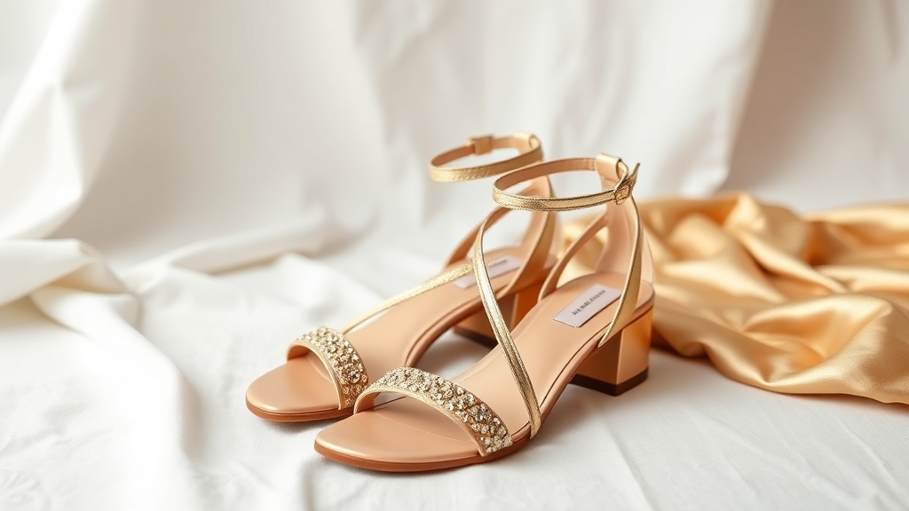 stylowe sandały do złotej sukienki