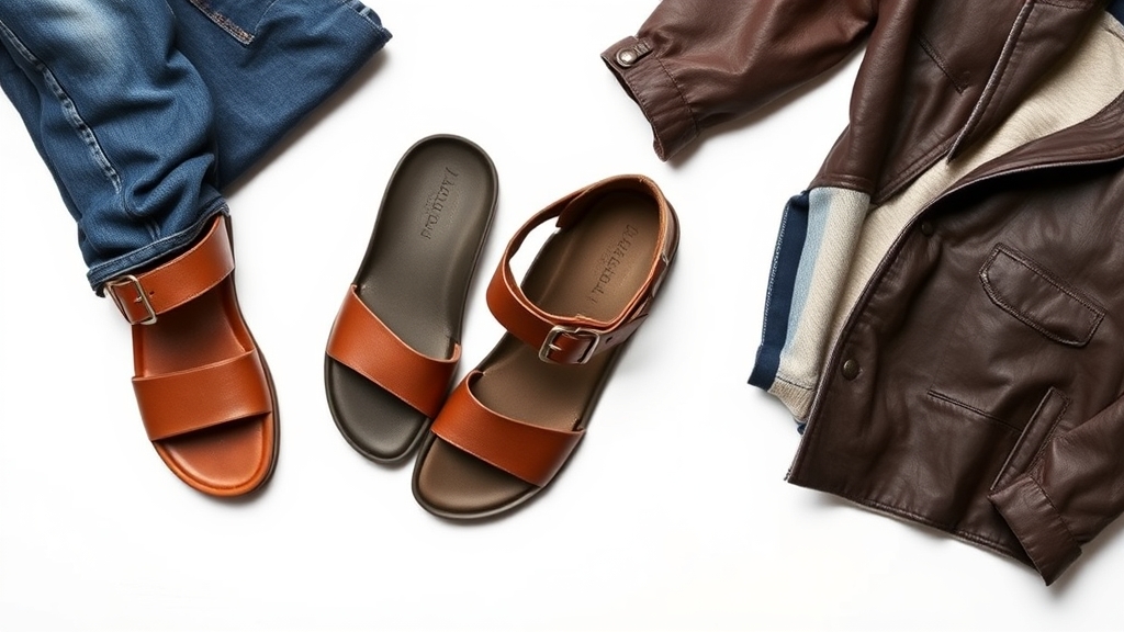 stylowe sandały z dżinsami