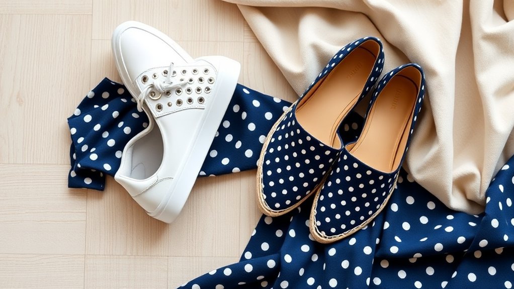 Jakie buty nosić z granatową sukienką w kropki? Sprawdź stylowe inspiracje!