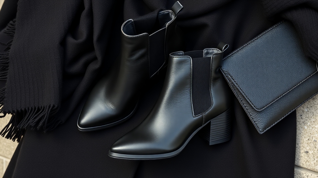 stylowe buty do czarnego płaszcza