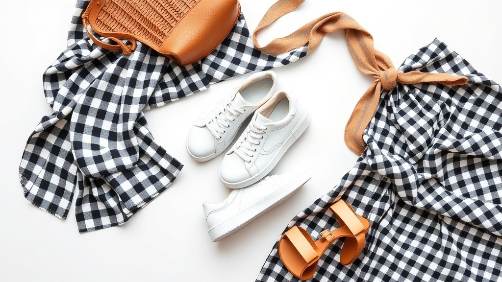 stylowe buty do w kratkę sukienek