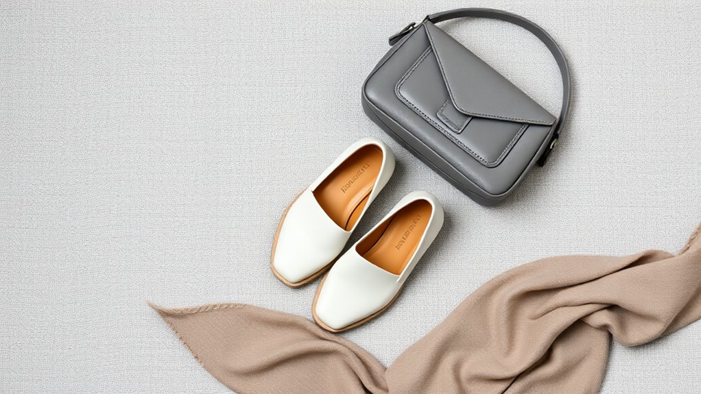 stylowe buty do szarej torby