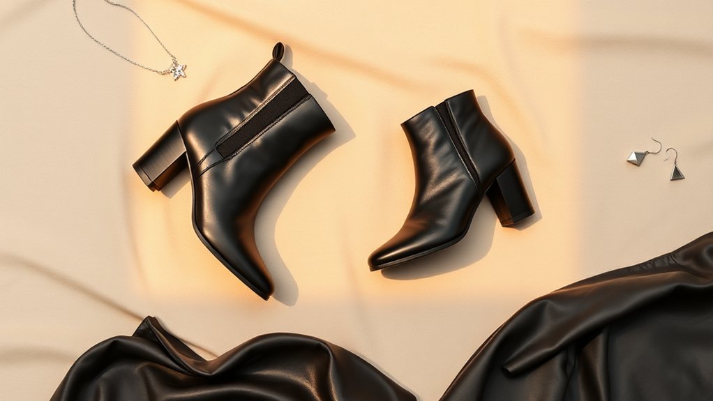 stylowe buty do skórzanej sukienki