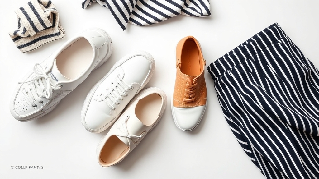 stylowe buty do spodni w paski