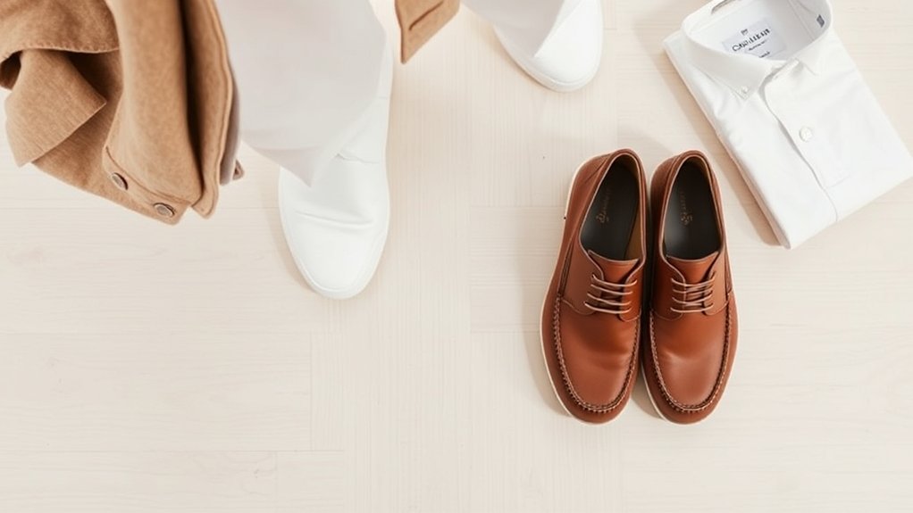 stylowe buty do białych spodni