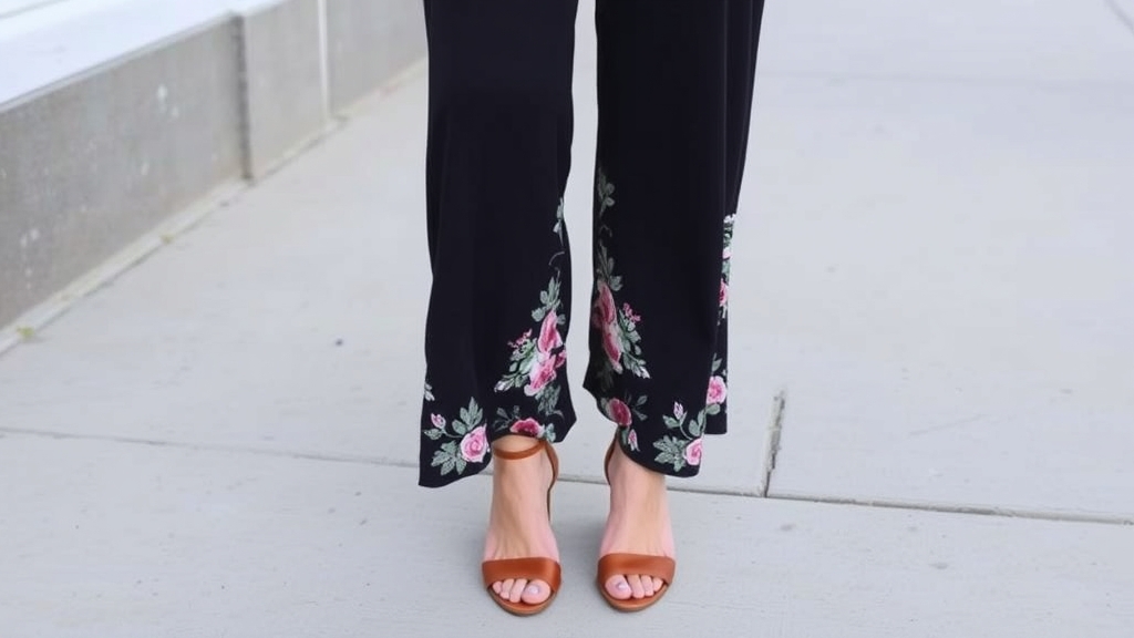 stylowe wszechstronne spodnie z szerokimi nogawkami