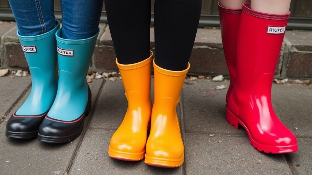 stylowe wodoodporne kalosze