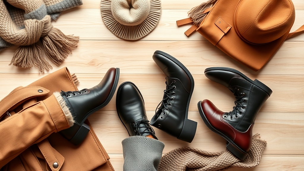 stylowy płaszcz zimowy obuwie