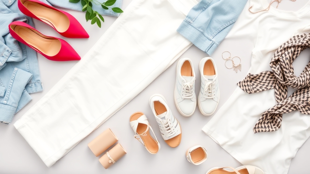 Stylowe buty do białych spodni