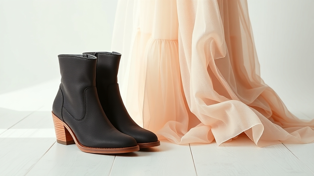 spódnice z tiulu i botki na kostkę