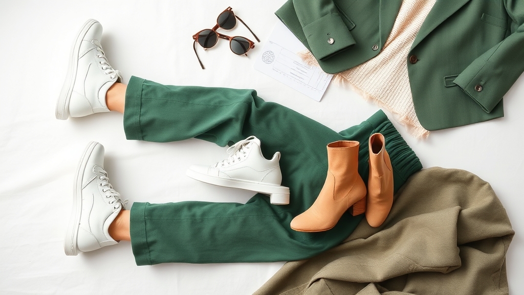 wszechstronne stylizacje zielonych spodni
