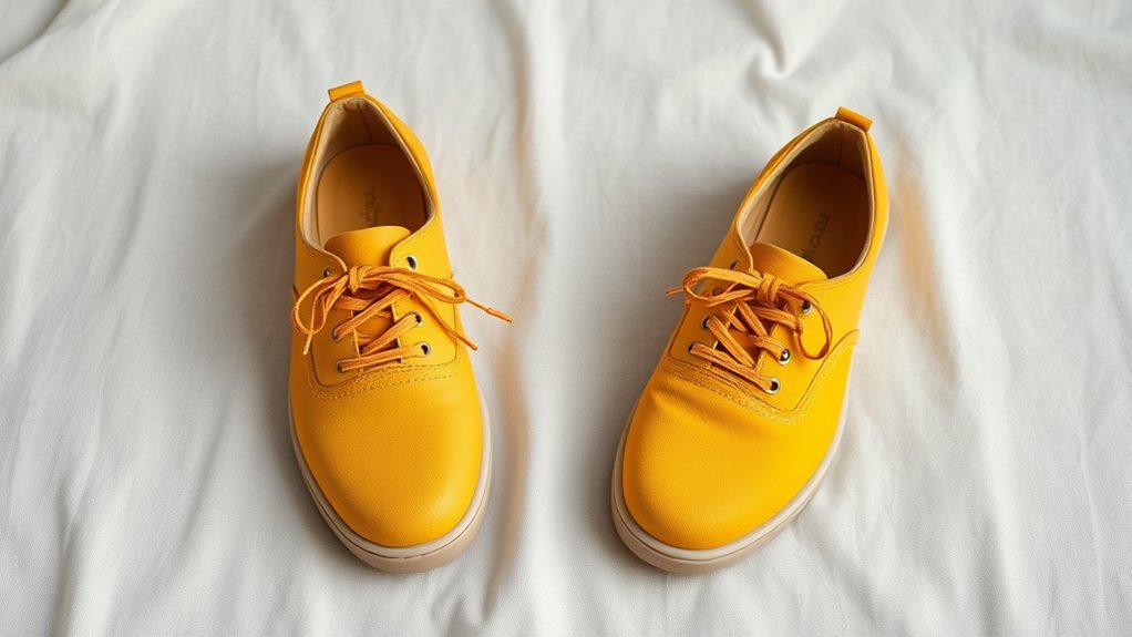 pomysły na buty do żółtych spodni